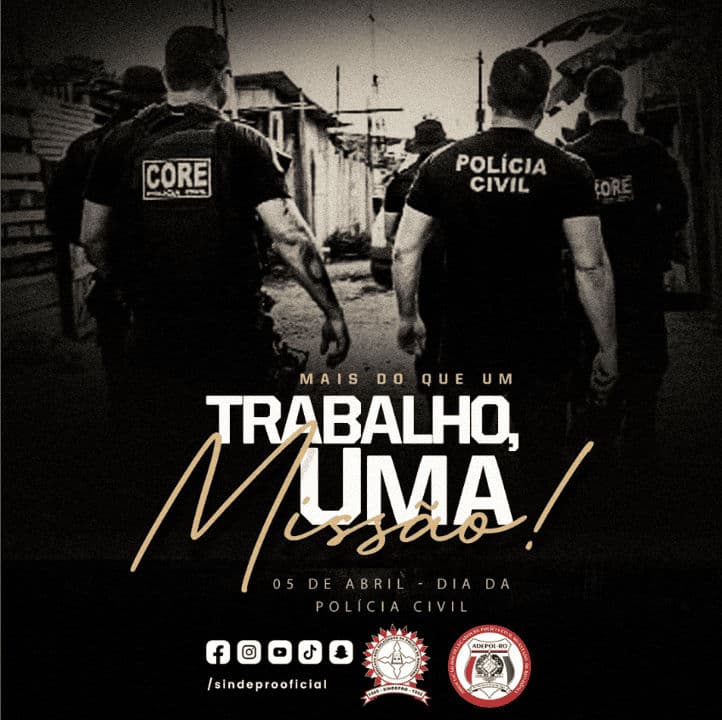 ✨ 05 DE ABRIL! Dia da Polícia Civil ✨🚔